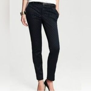 Banana Republic Symona Jacquard Textured Crop Pants size 0